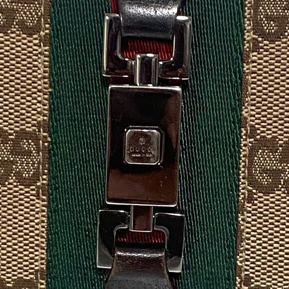 Gucci GG Monogram Sherry Line Canvas and Brown Leather Wallet - Picture 5 of 10